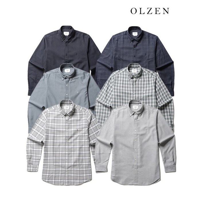 매장정품 올젠 OLZEN 남성 플란넬 셔츠ZBF4WC1201 ZBF4WC1201 1349132