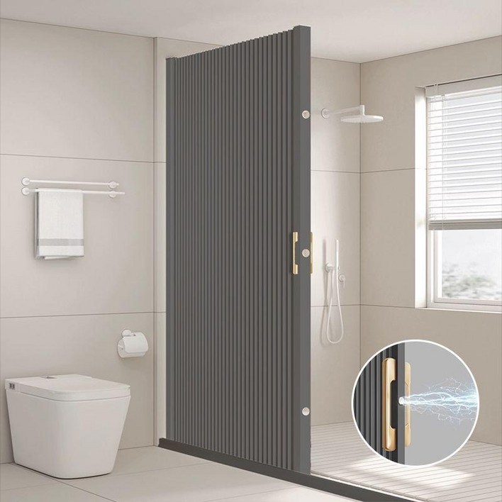 무타공욕실파티션 접이식 가림막 무타공 슬라이딩 커튼