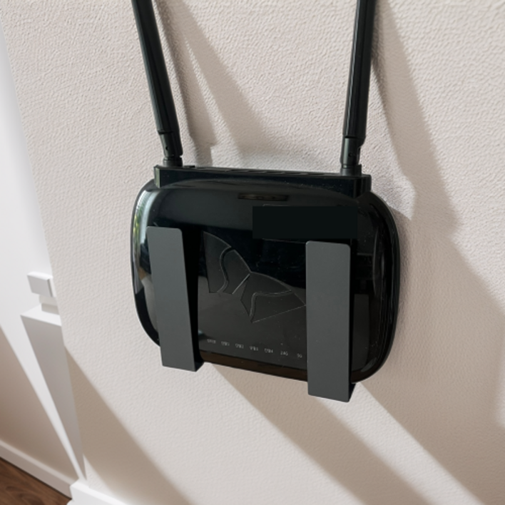 러빈홈 무타공 셋탑박스 셋톱박스 거치대 공유기 숨기기 정리대, 1개, 다크그레이