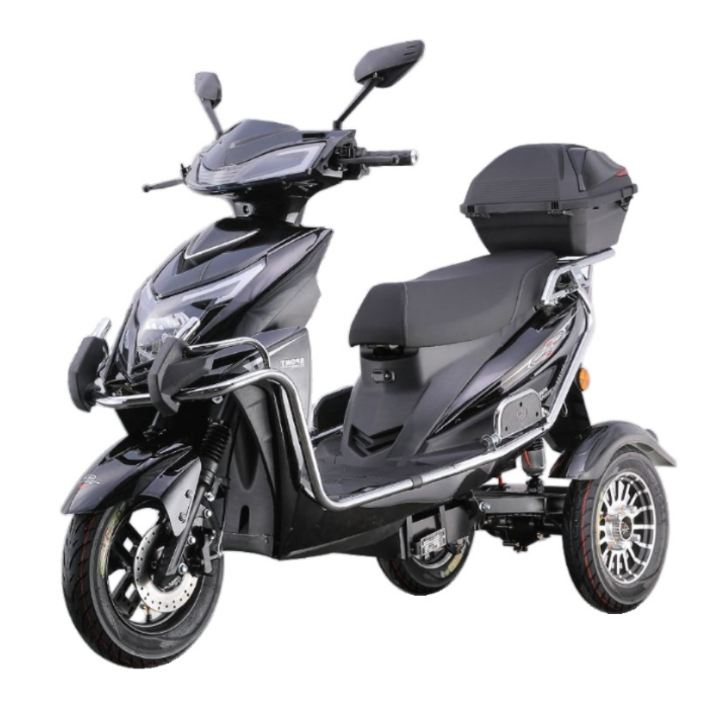 아트테크 세발 삼륜차 3륜 럭셔리 전동스쿠터 오토바이 전동전기자전거 전동카트 등하원용 전동휠체어 대용 삼발이 장애인용 노인용 시니어용 어르신 부모님효도선물 시골 농촌 농업, 1개, 진회색 1200W60V20A(35km)