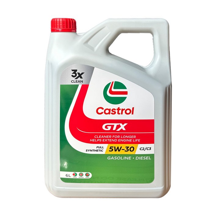 CASTROL 캐스트롤 GTX 5W30 C2C3 6L 겸용 엔진오일
