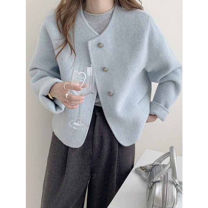 헤레이스 울100라운드 울 핸드메이드 자켓YMSH25FW209