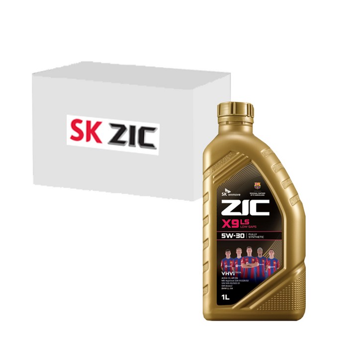 SK엔무브 지크 X9 LS 5W30 100 합성유 디젤용, 1L x 12개, 12개