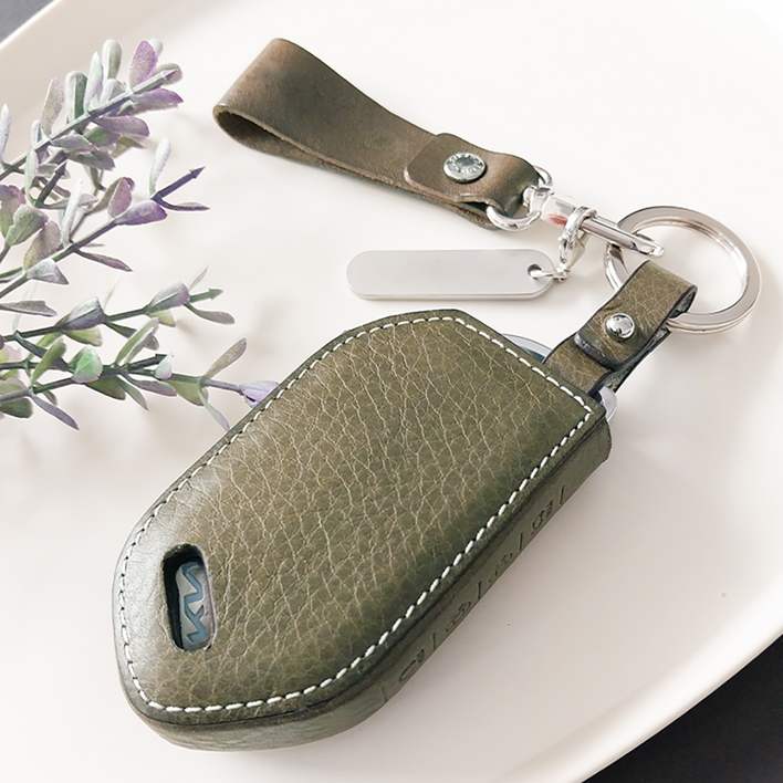 이지스 리츠S 더뉴쏘렌토 더뉴모닝 EV9 더뉴카니발 기아 신형 4버튼9버튼 차키케이스, 올리브, KM55버튼