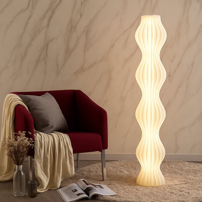 루안트 포근한 플로어 장스탠드 램프 거실 침실 스탠드 북유럽 조명 LED 무드등 리모컨