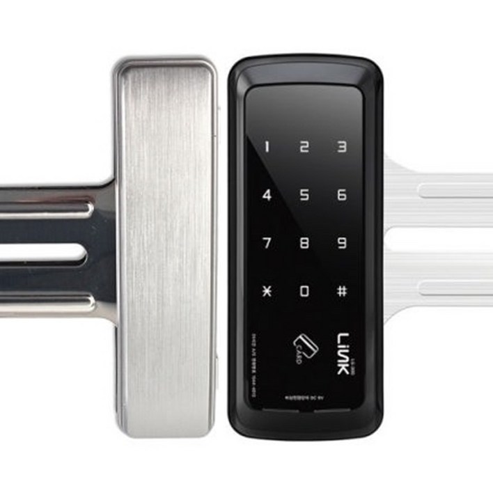 자가설치 LG-300N양문형 번호전용 키없음 유리문용 강화문용도어락 구LG-301