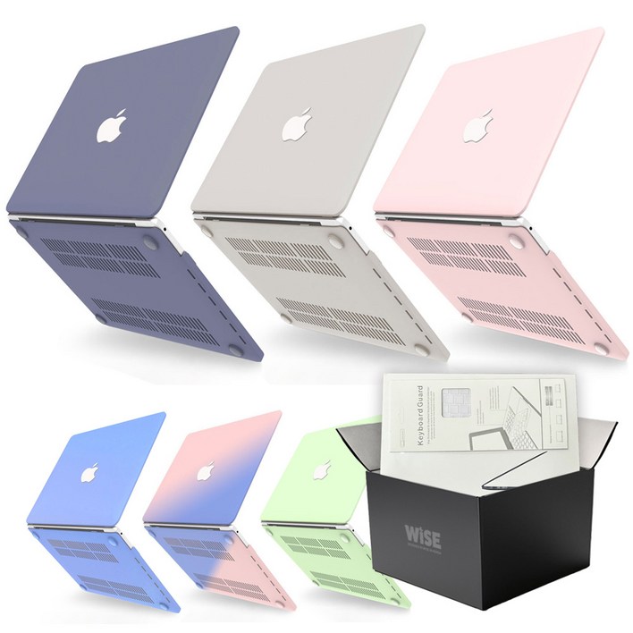 와이즈 맥북에어 M2 13인치 파스텔톤 밀크 케이스 베이비핑크  투명키스킨 A2681, 1개