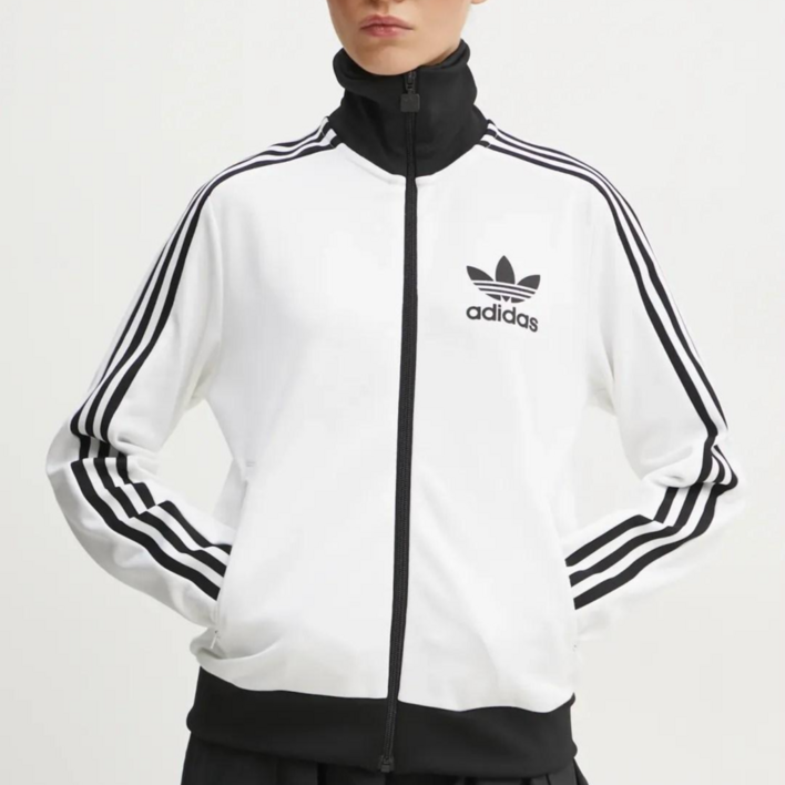 아디다스 여성 져지 베켄바우어 트랙탑 화이트 블랙