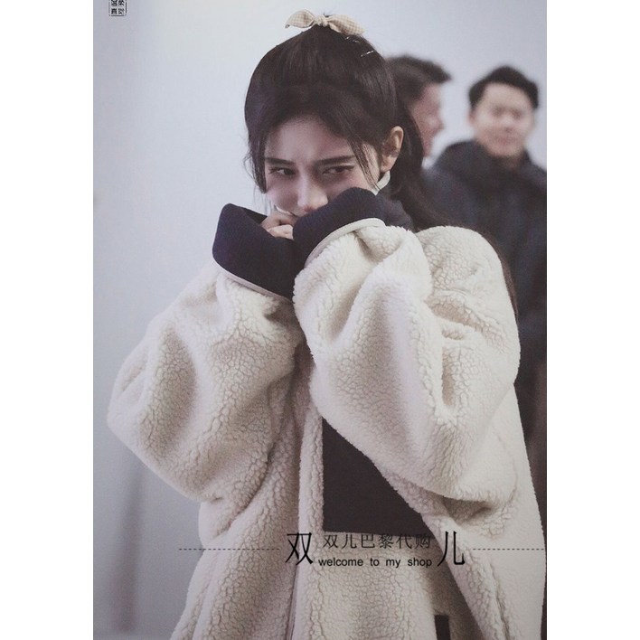 여 양털 뽀글이 후리스 플리스 여성 자켓 무스탕 점퍼 Shuanger 프랑스 세대 maje 20 가을 Ju Jingyi 같은 양고기 모직 코트 구매