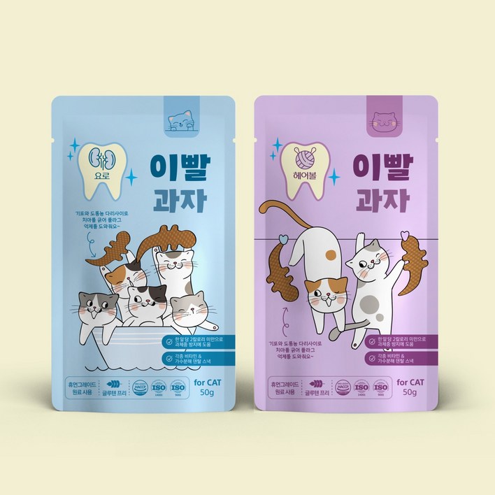 고양이 이빨과자 요로 케어 50g 치석제거 도움 국내산 HACCP 인증간식 시리얼, 50g, 1개