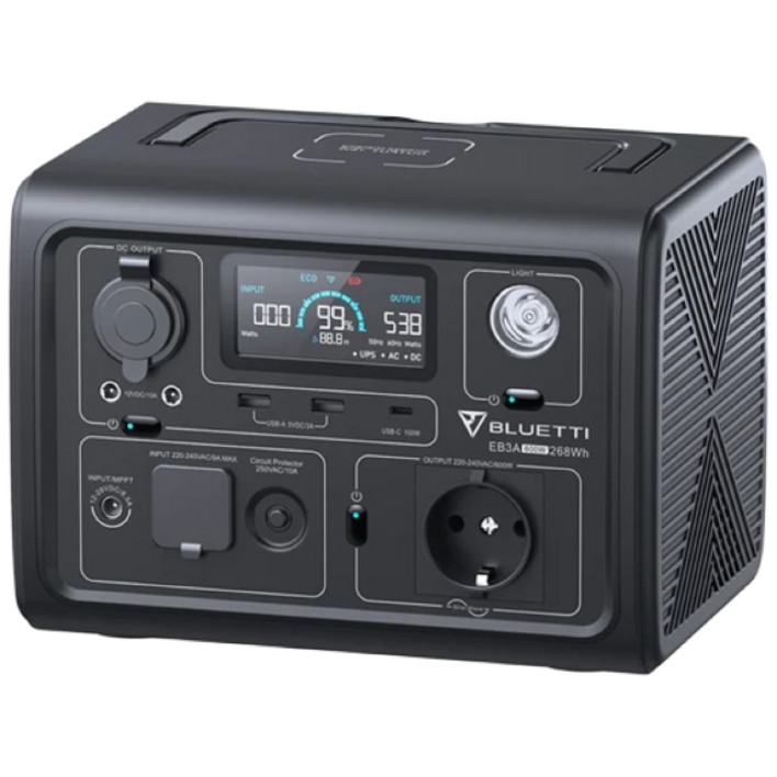 BLUETTI블루에티 EB3A 올인원 인산철 파워뱅크 낚시 고속충전 220V 차박밧데리 캠핑배터리가방 시거잭충전케이블 무료 증정