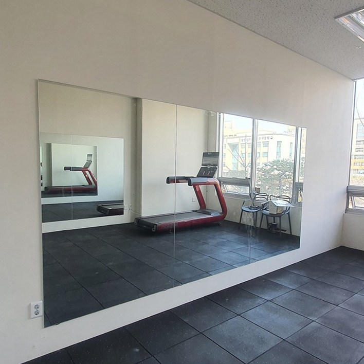 예원거울붙이는거울 거울시공 120 180 헬스장 전신 노프레임 설치 필라테스 홈짐