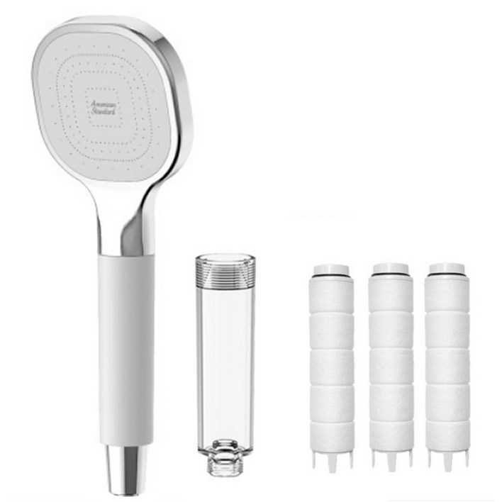 아메리칸스탠다드 스마트 핸드 샤워기  투명 손잡이  세디먼트 필터 3p
