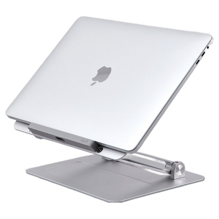 노르잇 흔들림없는 아이패드 필기 드로잉 태블릿 거치대 스탠드 받침대, 모던실버, 1개