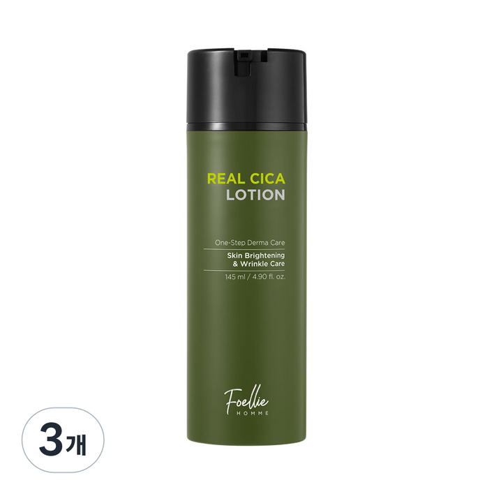 여드름기능성 포엘리에 옴므 병풀잎수 시카 트러블 진정 남자 로션, 145ml, 3개