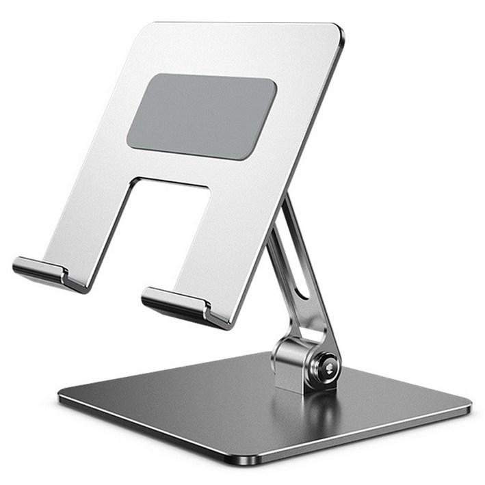 셀그립 접이식 태블릿 스탠드 거치대, 단일상품, 실버, 1개