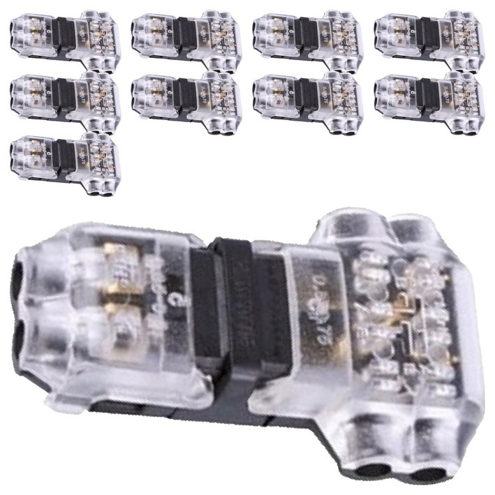 비상 차량용 무탈피 2라인 T자형 전선 커넥터