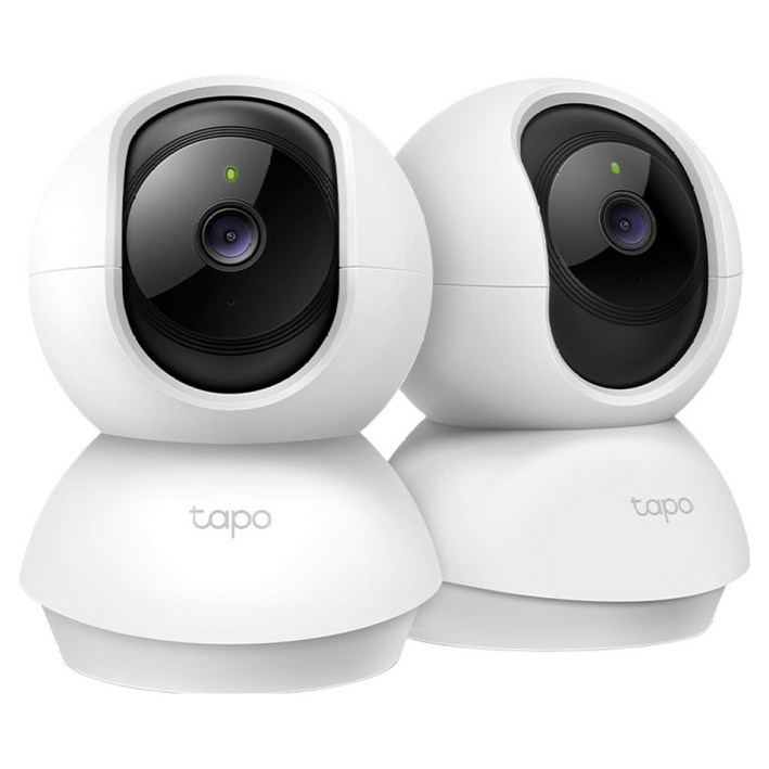 티피링크 200만화소 회전형 홈카메라 실내용, TC70, 2개