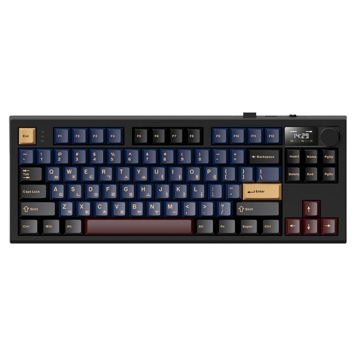 프리플로우 아콘 블루투스 기계식 유무선 텐키리스 키보드 저소음 눈송이, 이클립스, archon AK47, 저소음 눈송이축