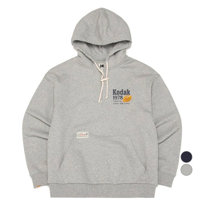 코닥어패럴 남녀공용 올아메리카팀 컬러트랙 고중량 면 세미오버핏 후드티
