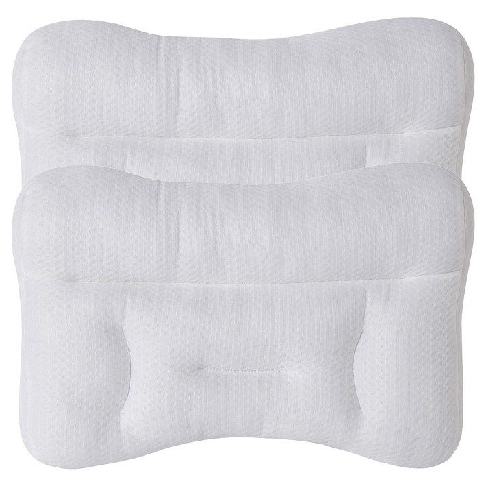 그랜레스트 편안한 3D 수면 경추베개, White, 2개
