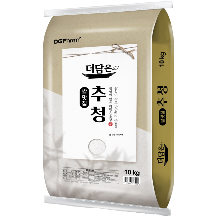 대구농산 2022년산 햅쌀 경기미 추청 아끼바레 쌀, 10kg (특등급), 1개 8