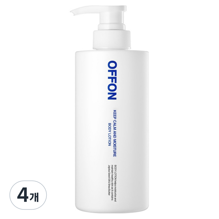 오프온 킴 캄 앤드 모이스처 바디로션, 500ml, 4개