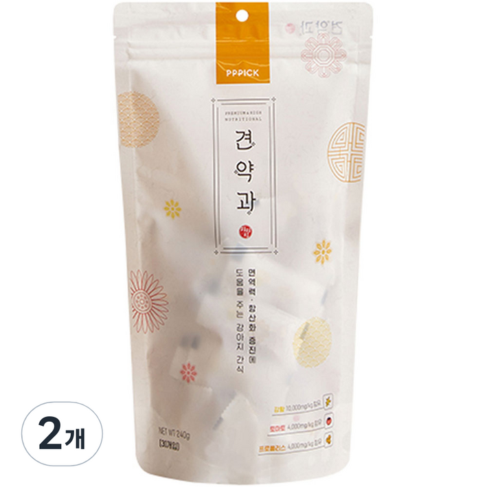 피피픽 견약과 영양 간식, 강황, 240g, 2개 피피픽 견약과 영양 간식, 강황, 240g, 2개