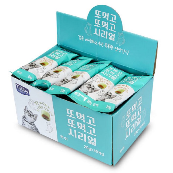 테비 반려묘 또먹고 또먹고 시리얼 간식 20g x 30p