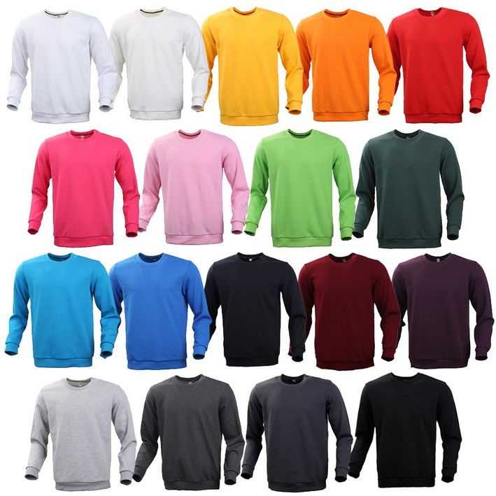 특양면맨투맨 남녀공용 S3XL 단체티셔츠 빅사이즈