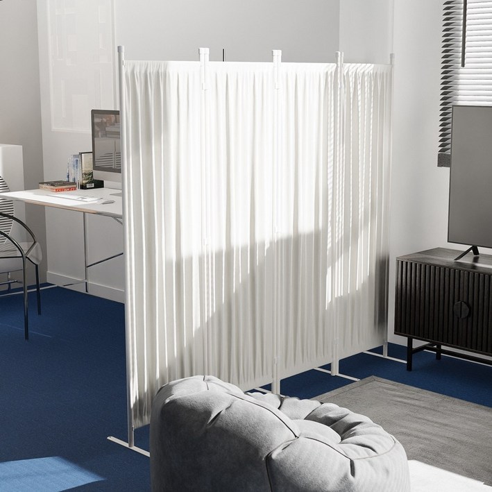 가림막 파티션 접이식 파티션 이동식 경량 칸막이 가벽 철제 패브릭 공간분리 집 파티션 2단