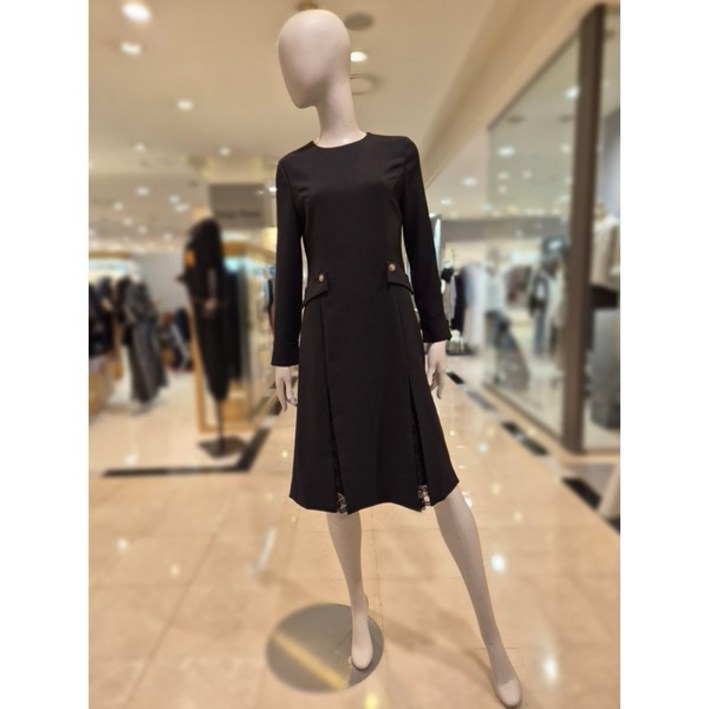 올리비아로렌 레이스배색 포인트 원피스 VOCOA3F8121