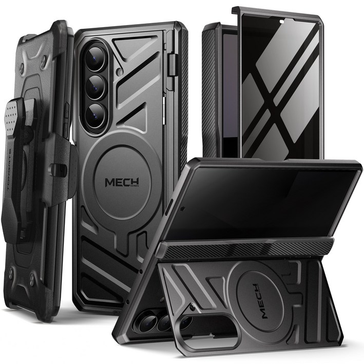 모보시 벨트 클립 카메라 보호 맥세이프 스탠드 풀커버 휴대폰 케이스