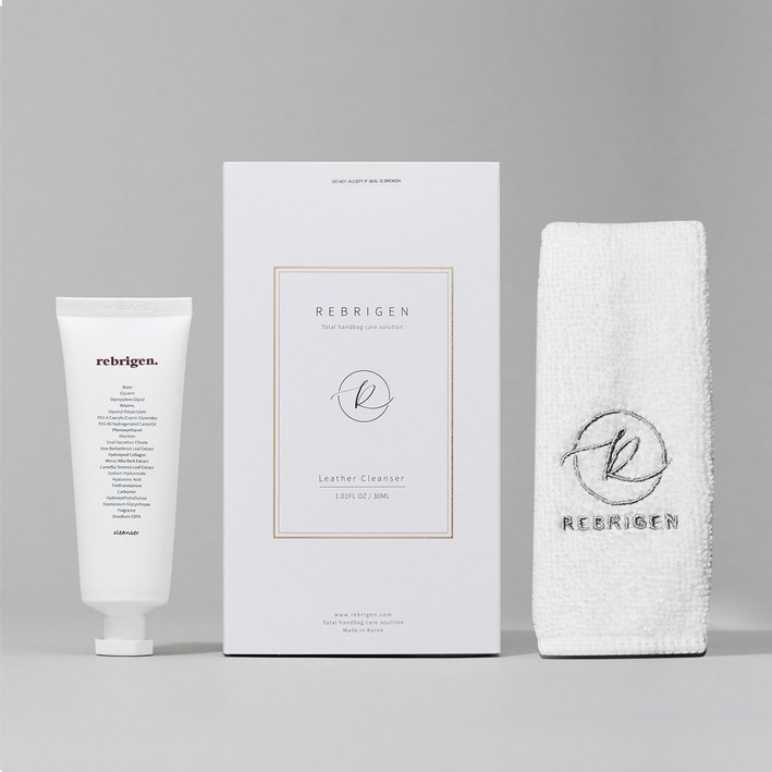 리브리겐 가죽클리너 + 전용천 명품백관리 핸드백 가죽 보호 크림, 2개, 30ml