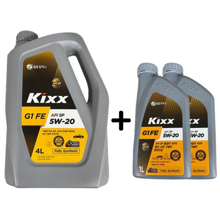 KIXX G1 FE 5W20 SP 4L 1개 + 1L 2개 가솔린
