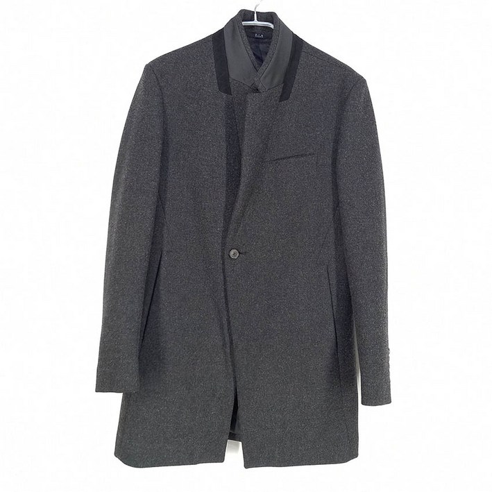 빈티지다온 지오송지오 남성 원버튼 모직자켓 챠콜