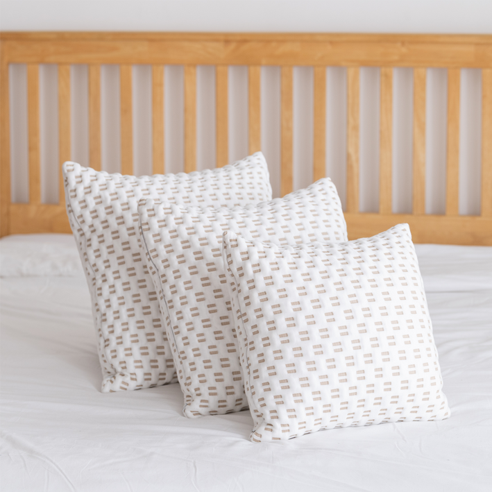 라텍스홈 쇼파쿠션 폼 + 속커버 + 겉커버, 화이트텐셀