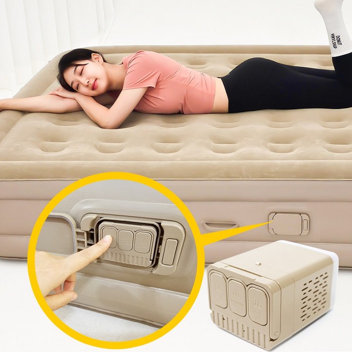 이고웰 4세대 자동펌프 내장형 높이40cm 휴대용 캠핑 에어매트 이고웰 4세대 자동펌프 내장형 높이40cm 휴대용 캠핑 에어매트