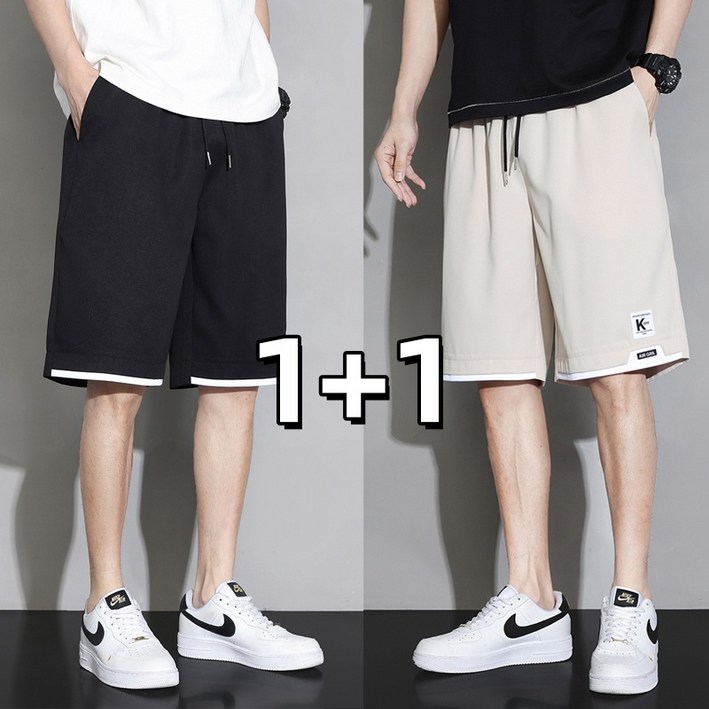 11 남자 여름 시원한 반바지 운동 5부반바지 밴딩 반바지 캐주얼 트레이닝 반바지 남성 빅사이즈 편한반바지 2P