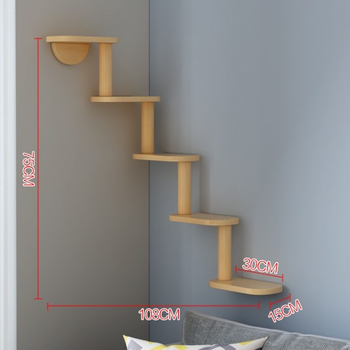 고양이 벽 타워 캣워커 놀이터 선반 세트 DIY