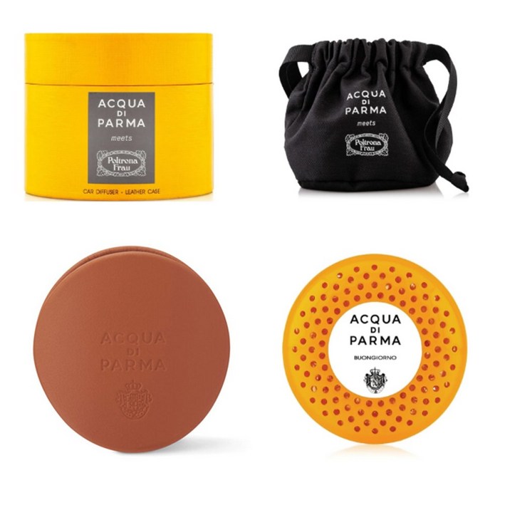 아쿠아디파르마 차량방향제 브라운 케이스 세트, 브라운케이스 피코디아말피, 1세트