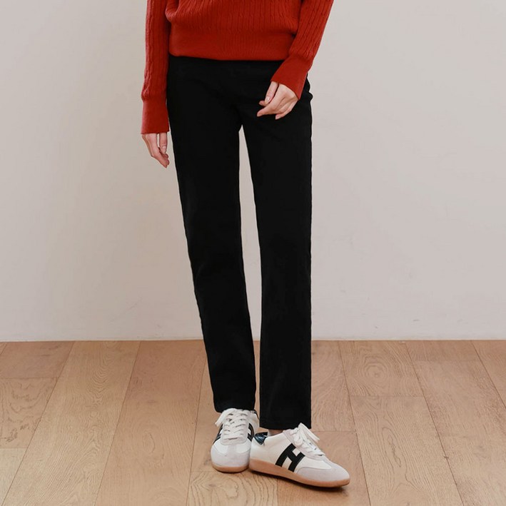 조이메리 여성용 스판 레귤러 일자핏 3컬러 S-2XL 데님 팬츠 모니카 청바지