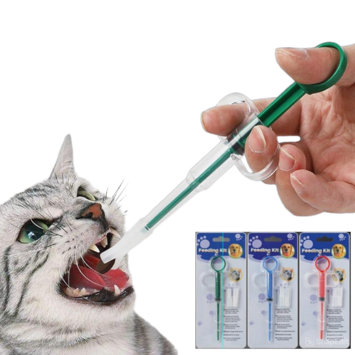 강아지 필건 고양이 알약 투약기 반려동물 약 주사기 펫 필 디스펜서 물약 먹이기 피딩키트