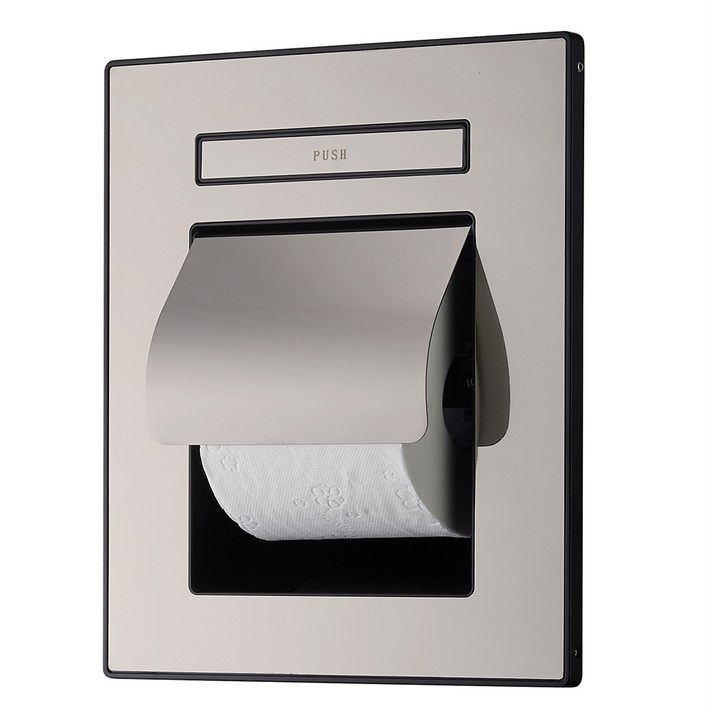 매립형 휴지걸이 사틴컬러 화장실 휴대폰거치 트레이형 화장지걸이