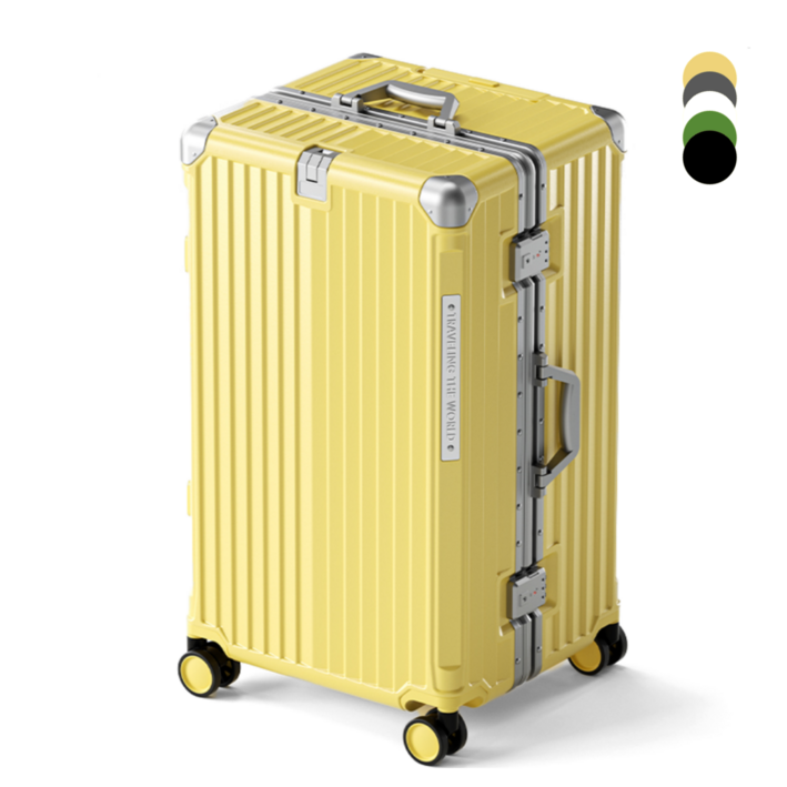 우위제 캐리어 대형 대용량 알루미늄 프레임 하드 여행용 튼튼한 캐리어