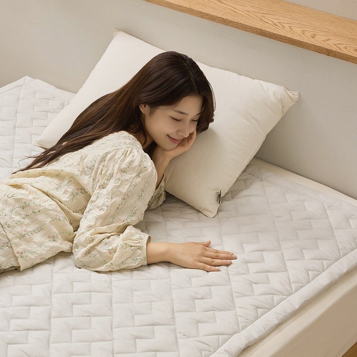 한일의료기 세인트리빙 블리스 프리미엄 매트 카본 탄소매트 전자파없는 워셔블 국내생산, 킹1500x2000, 블리스 매트 연베이지