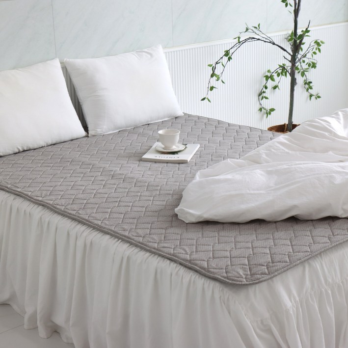 [26년형 전자파없는] 한일의료기 신소재 그래핀 카본 탄소매트 워셔블 극세사 온열 전기매트 침대용 캠핑용, 킹 분리난방(160x200), 오트밀