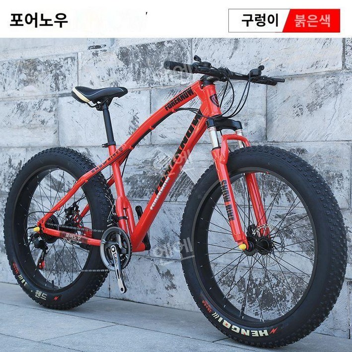 산악 MTB 자전거 광폭타이어 팻바이크 30단 자출용 자전거 공구포함