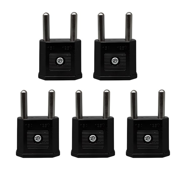 220V 돼지코 5개입 반대어댑터 KS인증