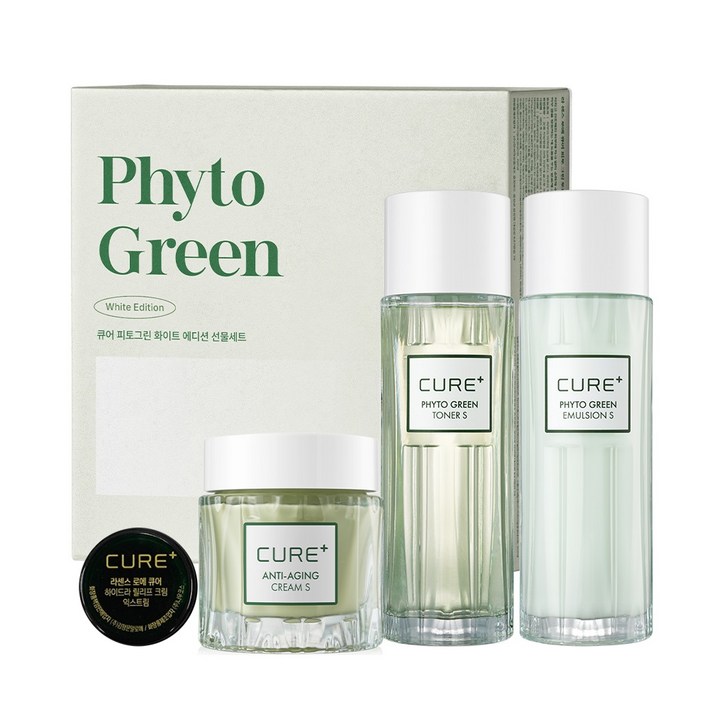 김정문알로에 피토그린 선물세트 큐어 안티에이징 크림S 토너 에멀전, 1개